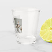 Mutterschussglas - Foto- und Kindernamen Schnapsglas (Rechts)