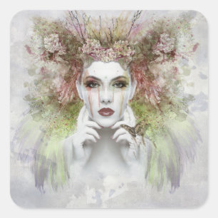 Mutterschutzaufkleber Quadratischer Aufkleber