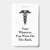 Mutterschutzkranke mit Babys Abzeichen anpassen! Ausweis (Rückseite)