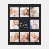 Mutterschwarzes Foto Fleecedecke (Vorderseite)