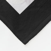 Mutterschwarzes Foto Fleecedecke (Ecke)