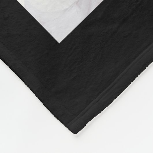 Mutterschwarzes Foto Fleecedecke (Ecke)