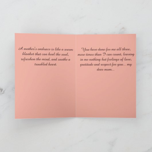 Muttersprache (1) Muttertagskarte Feiertagskarte (Innenseite)