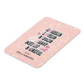 Muttersprache Akronym | Floral | Muttertagsgeschen Magnet (Linke Seite)