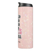 Muttersprache Akronym | Floral | Muttertagsgeschen Thermosbecher (Nach rechts gedreht)