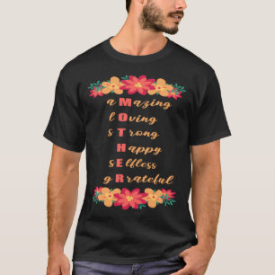 Muttersprache Akronym Phantastisch Love Starkes Gl T-Shirt