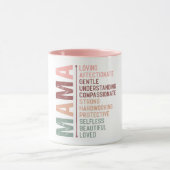 Muttersprache Kunst Liebe pink Tasse (Zentrum)