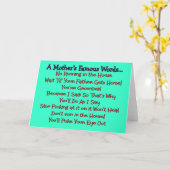 Muttersprache - Muttertagsgeschenke Karte (Gelbe Blume)