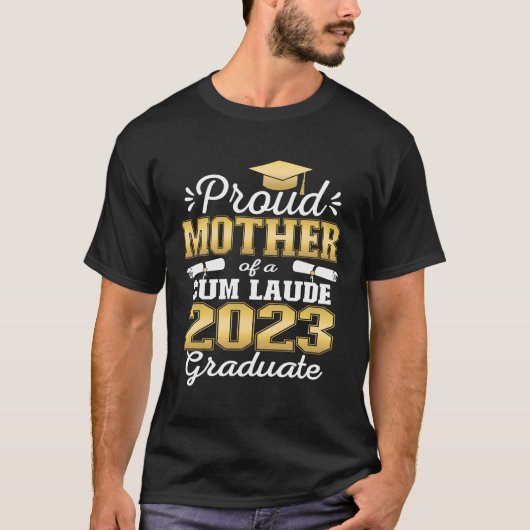 Muttersprache von 2023 cum Laude Graduate Klasse v T-Shirt (Vorderseite)