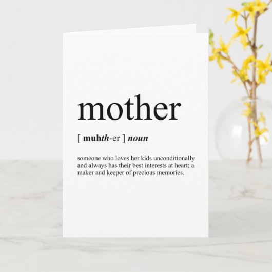 Muttersprache weiß karte (Gelbe Blume)