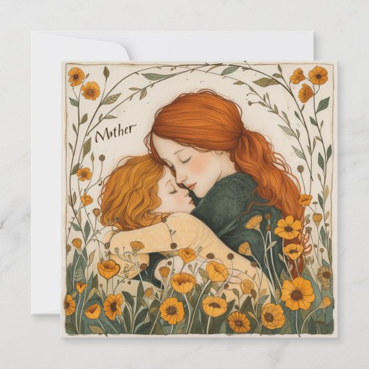 Mutterstrahlen: Vererbte Momente Feiertagskarte (Vorderseite)