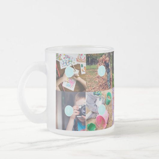 Muttertag 10 Fotos Collage Tasse (Links)