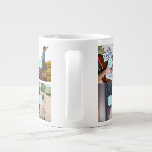 Muttertag 10 Fotos Collage Tasse (Rückseite)