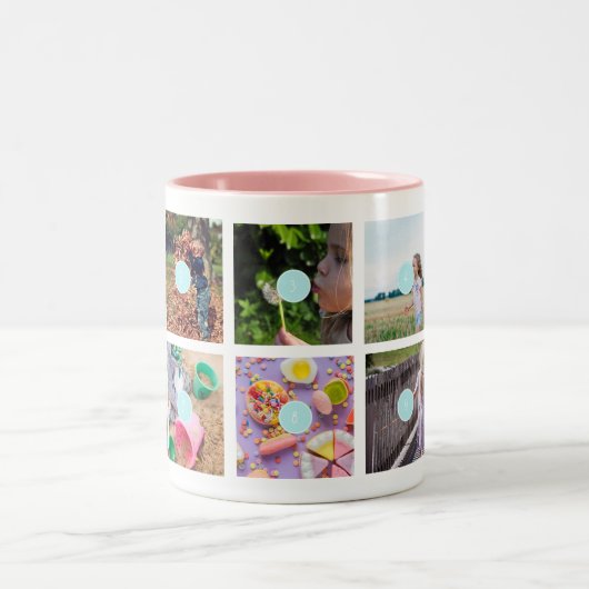 Muttertag 10 Fotos Collage Tasse (Mittel)