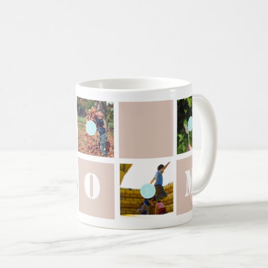 Muttertag 10 Fotos Mama Collage Tasse (VorderseiteRechts)