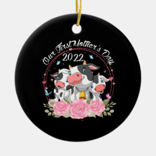 Muttertag 2022 Matching Cow Keramik Ornament