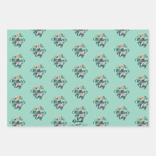 Muttertag 2025 geschenkpapier set (Vorderseite 2)