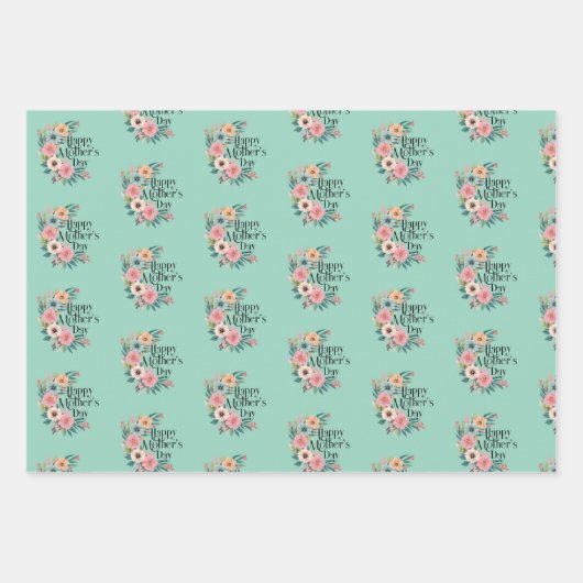 Muttertag 2025 geschenkpapier set (Vorderseite)