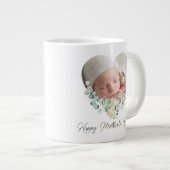 Muttertag 2 Foto Blumenherz Jumbo-Tasse (Vorderseite Rechts)