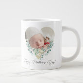 Muttertag 2 Foto Blumenherz Jumbo-Tasse (Rechts)