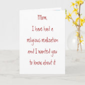 Muttertag 2 karte (Gelbe Blume)