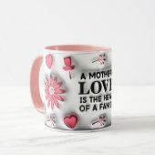 Muttertag "3D-Effekt" Tasse (Vorderseite Links)