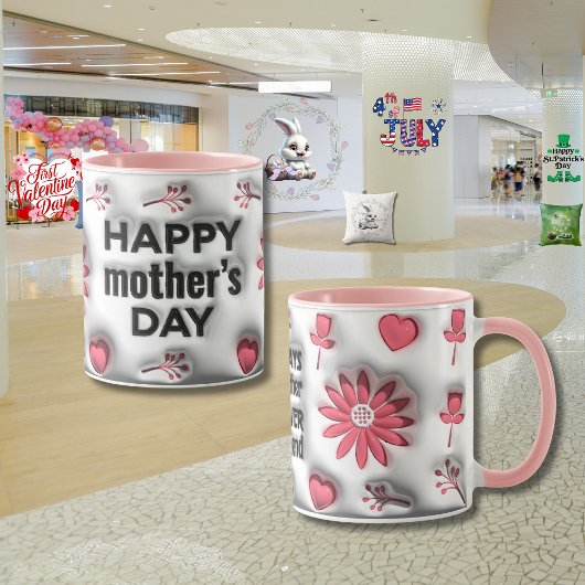 Muttertag "3D-Effekt" Tasse