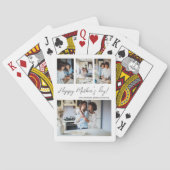 Muttertag 4 FotoCollage Spielkarten (Rückseite)