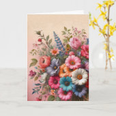 Muttertag 4 karte (Gelbe Blume)