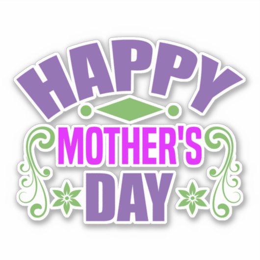 Muttertag - 64925 aufkleber (Vorderseite)