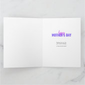 Muttertag 8 Fotomaterial Collage Pink Personalisie Karte (Innenseite)