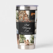 Muttertag 8 Fotos Collage Beste Mama je Thermobecher (Links)