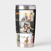 Muttertag 8 Fotos Collage Beste Mama je Thermobecher (Rückseite)