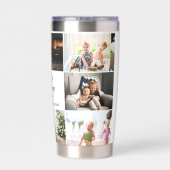 Muttertag 8 Fotos Collage Beste Mama je Thermobecher (Rückseite)