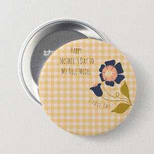 Muttertag,Alles Gute zum Muttertag für mein Vorbil Button