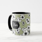 Muttertag Anemone Floral Tasse (Vorderseite Links)