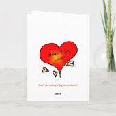 Muttertag auf der Terrasse Karte (Rückseite)