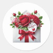 Muttertag-Aufkleber Runder Aufkleber (Vorderseite)