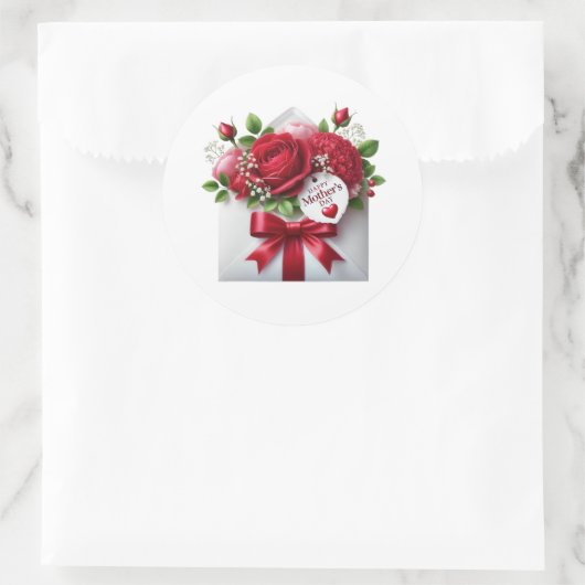 Muttertag-Aufkleber Runder Aufkleber (Tasche)