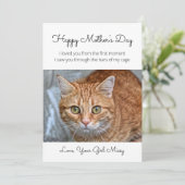 Muttertag aus der Rettungskatzenkarte Feiertagskarte (Stehend Vorderseite)