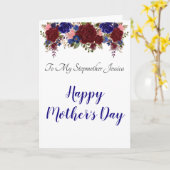 Muttertag bei Stepmutter Stepmutter Floral Karte (Gelbe Blume)