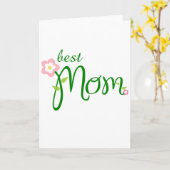 Muttertag - best mom karte (Gelbe Blume)