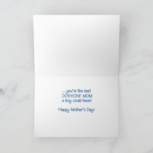 Muttertag Beste Doggone-Mama Karte (Innenseite)