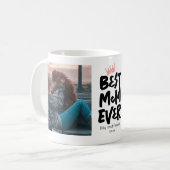 Muttertag beste Mama je Foto Kaffeetasse (Vorderseite Links)