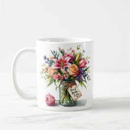 Muttertag Beste Mama je in Wasserfarbe Kaffeetasse