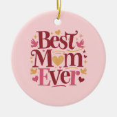 Muttertag beste Mama je Keramik Ornament (Vorne)