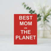 Muttertag - Beste Mama Postkarte (Stehend Vorderseite)