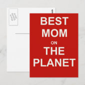 Muttertag - Beste Mama Postkarte (Vorne/Hinten)