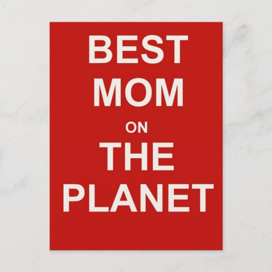 Muttertag - Beste Mama Postkarte (Vorderseite)