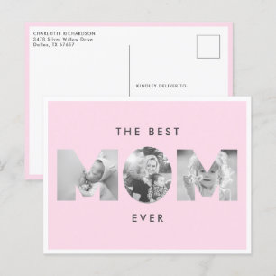 Muttertag Beste Mama überhaupt Dusty Rose Benutzer Postkarte